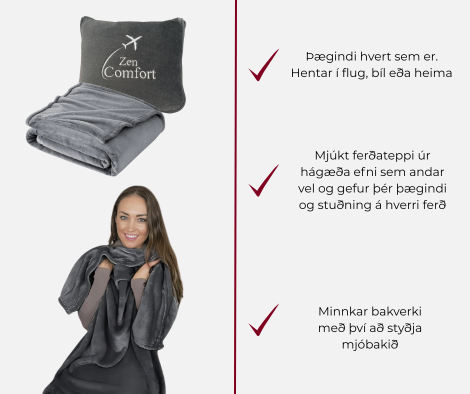ZenComfort Teppi og Þægindar pokinn