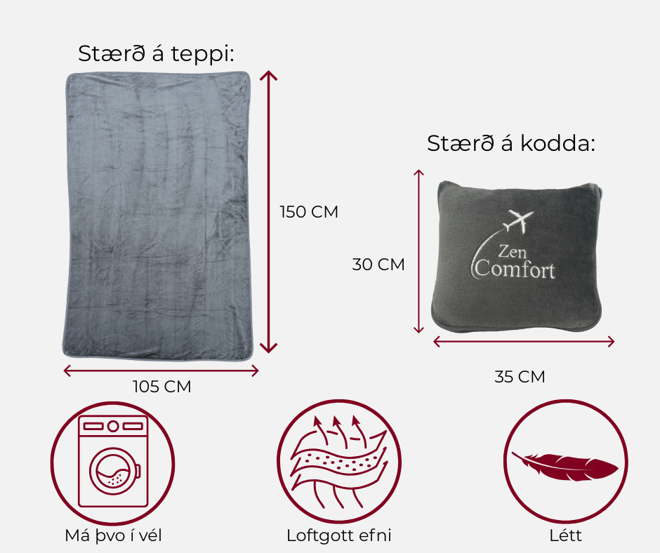 ZenComfort Teppi og Þægindar pokinn